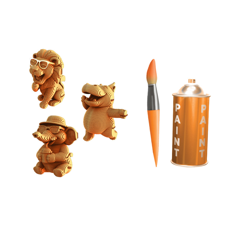 SAFARI TRIO Cartonic 3D Puzzle