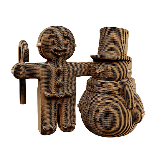 GINGERBREAD MAN AND SNOWMAN Cartonic 3D Puzzle
