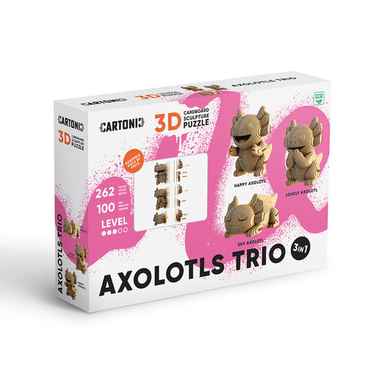 AXOLOTLS TRIO Cartonic 3D Puzzle