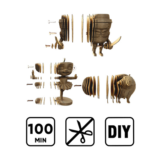 BALLERINA CAPPUCCINA AND FRIENDS Cartonic 3D Puzzle