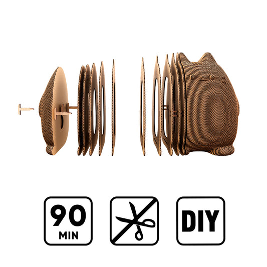 CUTE CAT MONEY BANK Cartonic 3D Puzzle