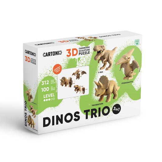 DINOS TRIO Cartonic 3D Puzzle