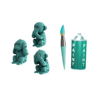 MONKEYS TRIO Cartonic 3D Puzzle