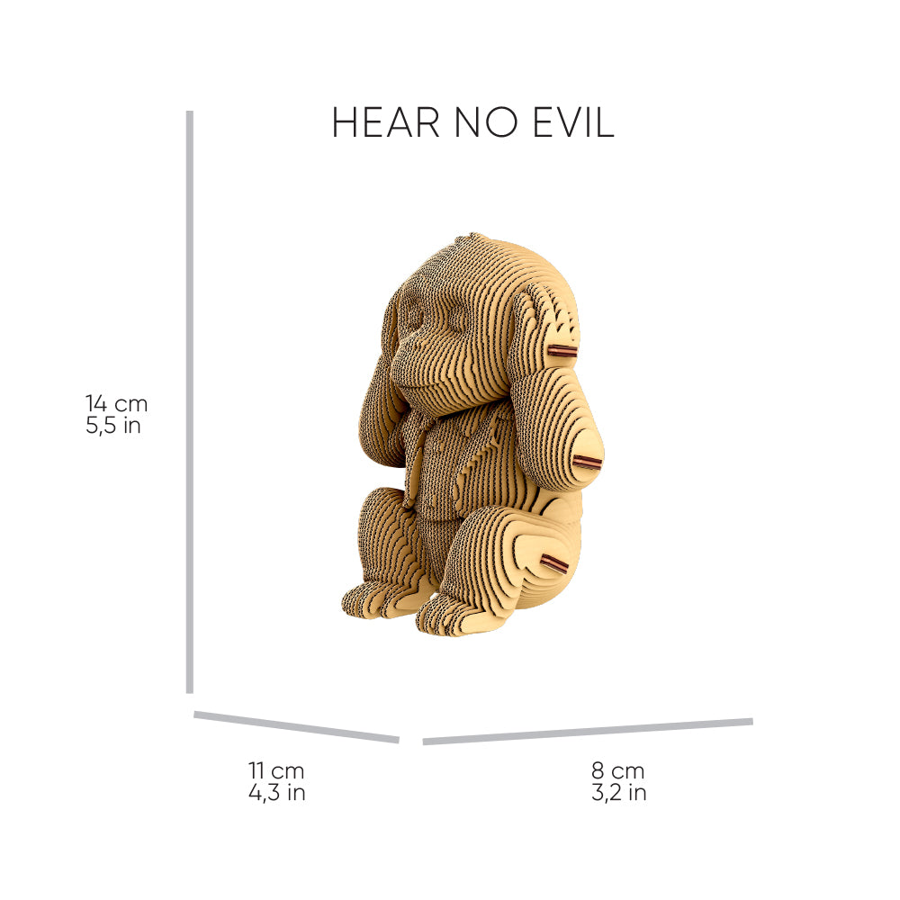 MONKEYS TRIO Cartonic 3D Puzzle