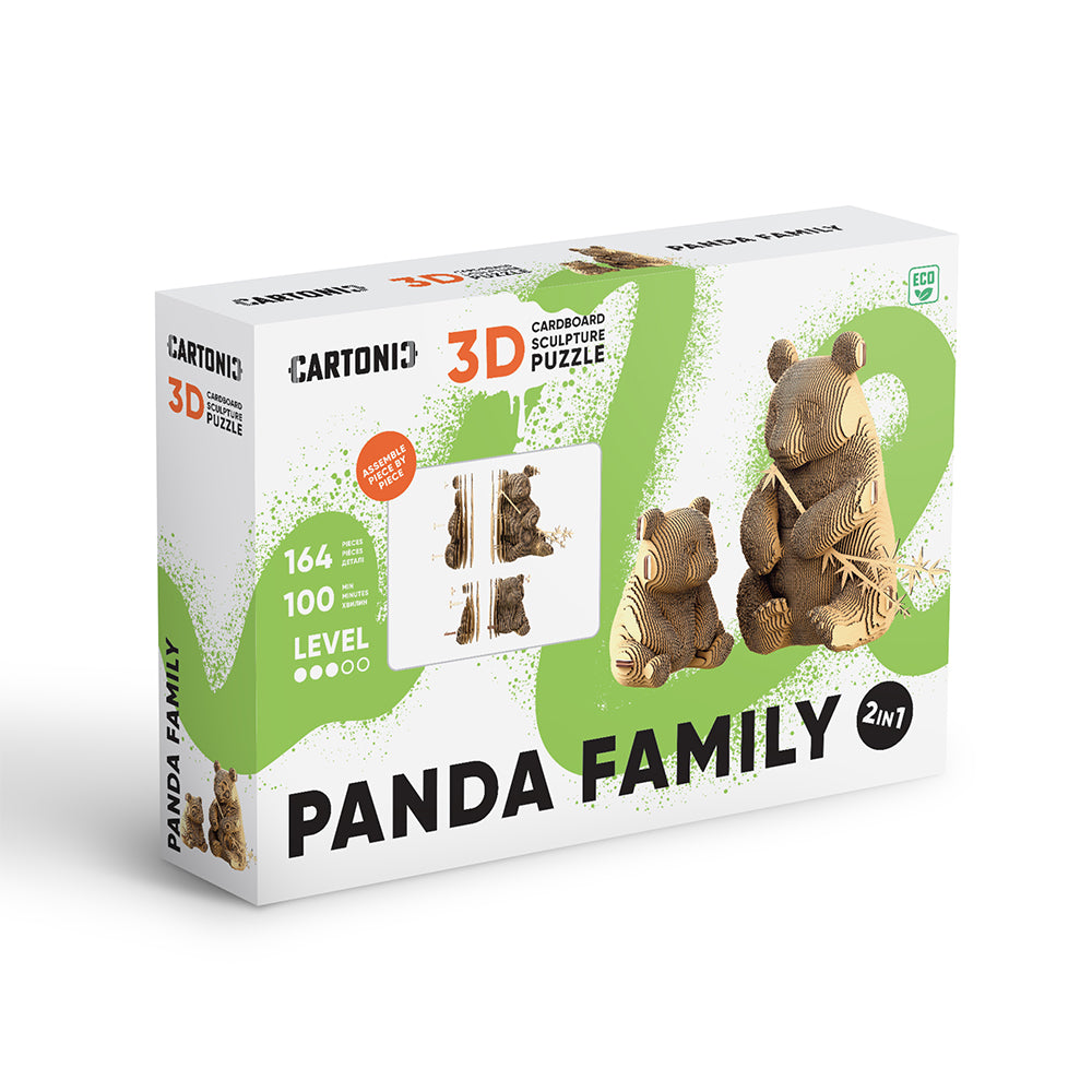 PANDA FAMILY Cartonic 3D Puzzle