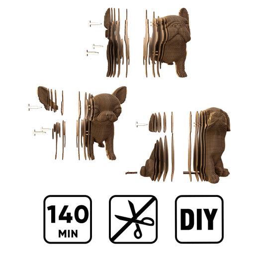 PUPPIES TRIO Cartonic 3D Puzzle