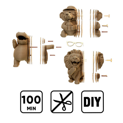 SAFARI TRIO Cartonic 3D Puzzle